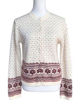 Ines De La Fressange Paris Wool Blend Cardigan NEW